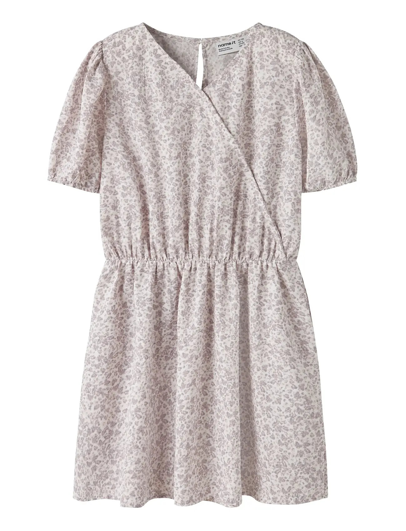 name it Nkffany Ss Wrap Dress Pb, 146, Pink, Fritidskjoler > Kortærmede Fritidskjoler, Børn