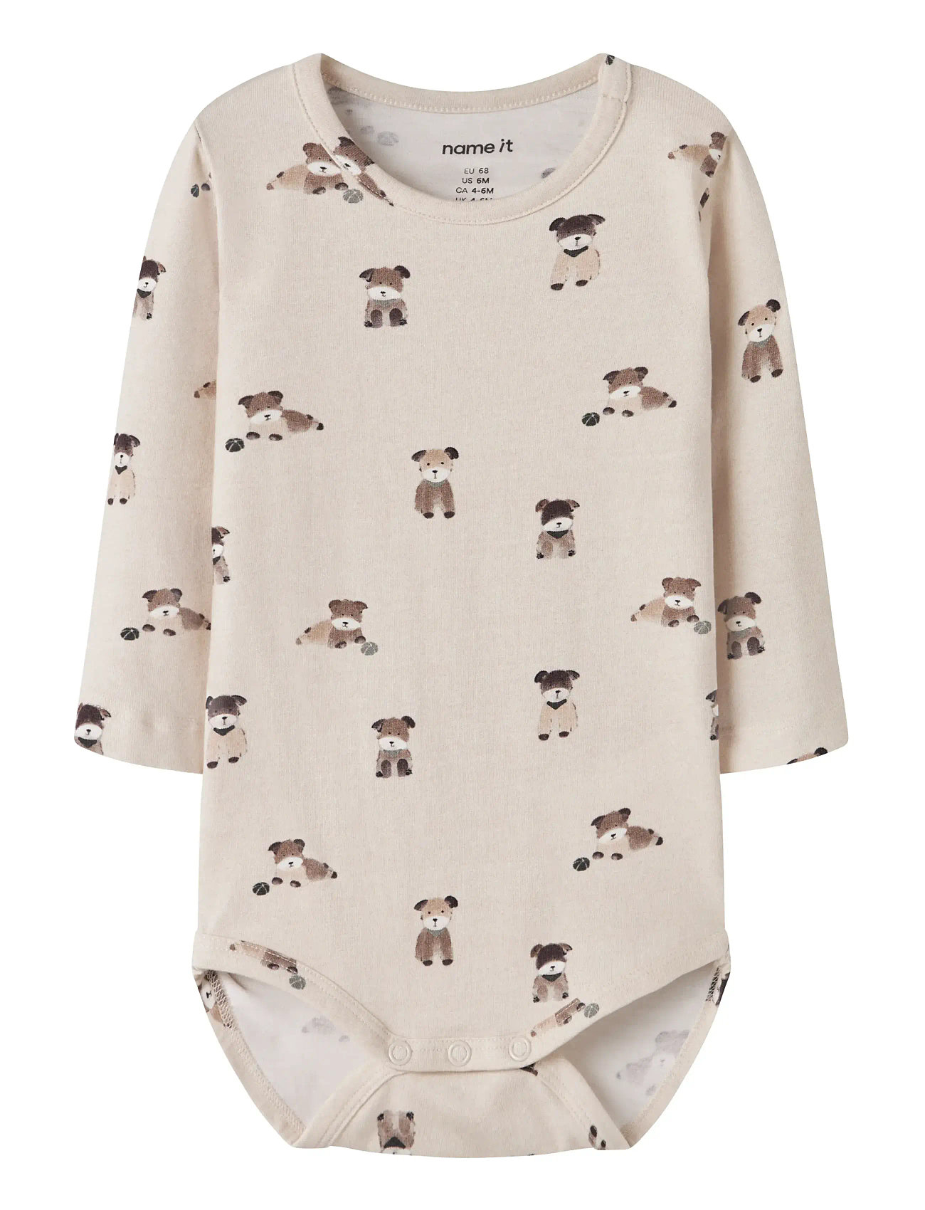 NAME IT Nbmtusher Ls Body Beige - 80 - Kinder