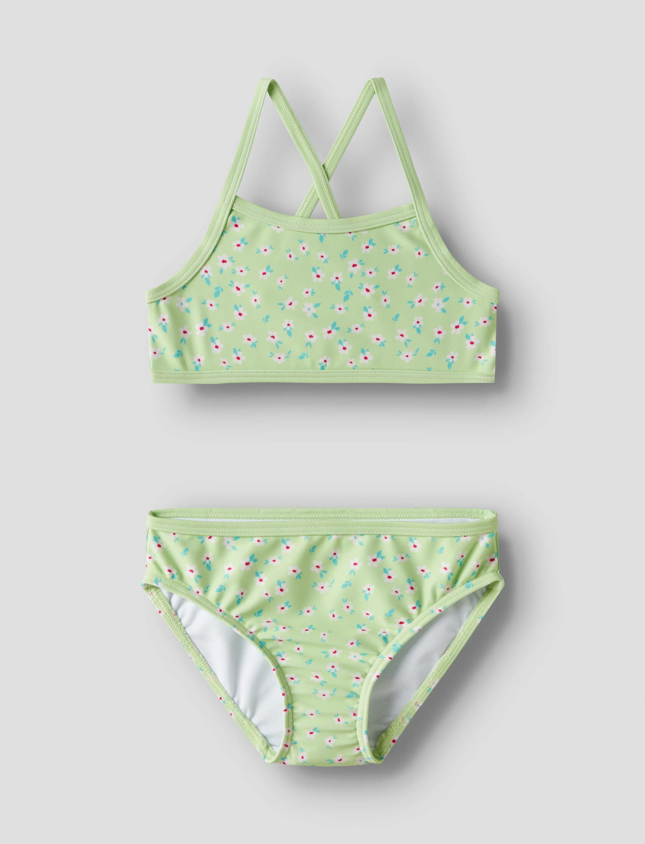 name it Nmfzizla Bikini Box Tb, 122-128, Green, Badetøj > Bikinier, Børn