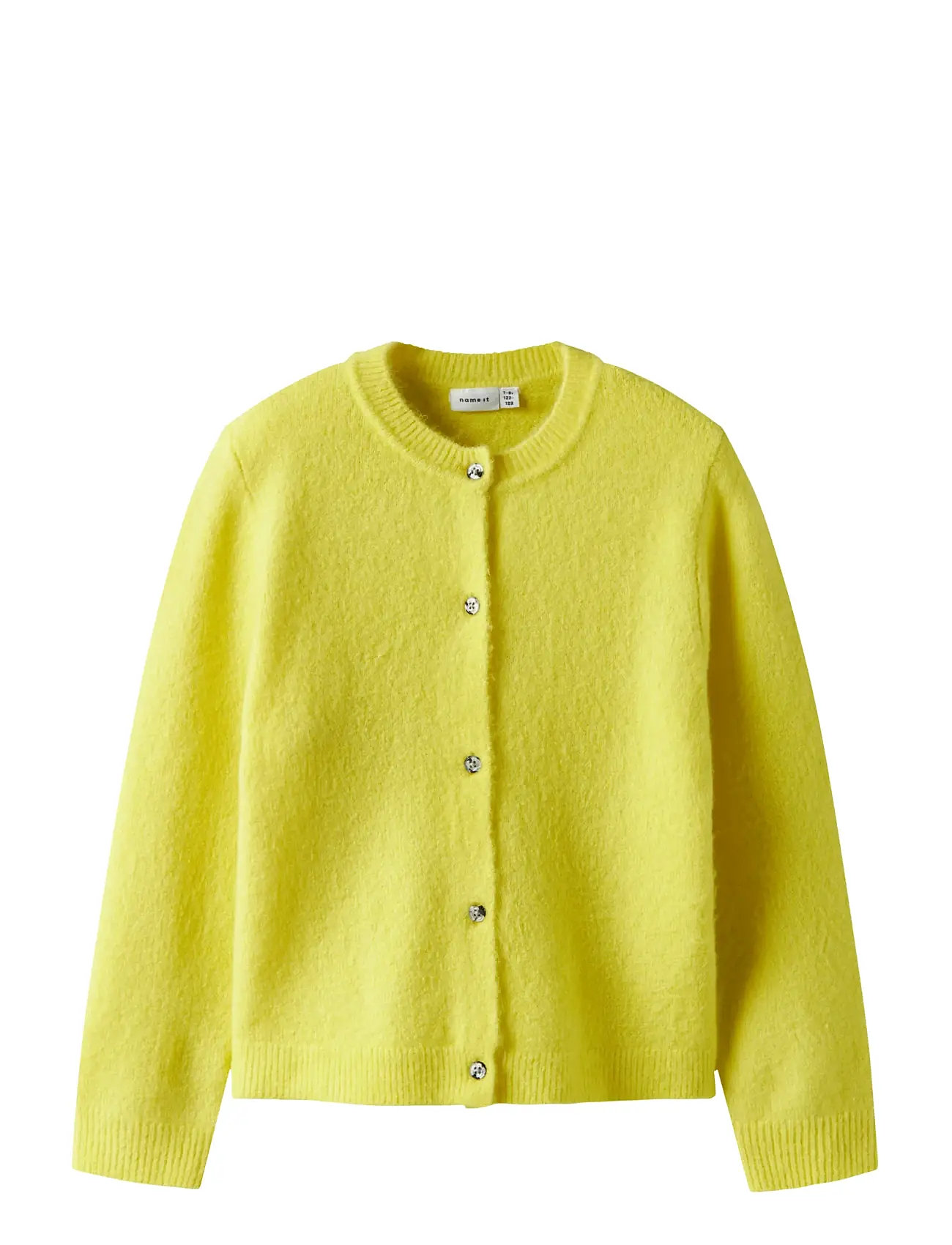 NAME IT Nkftika Ls Knit Card Gelb - 122-128 - Kinder