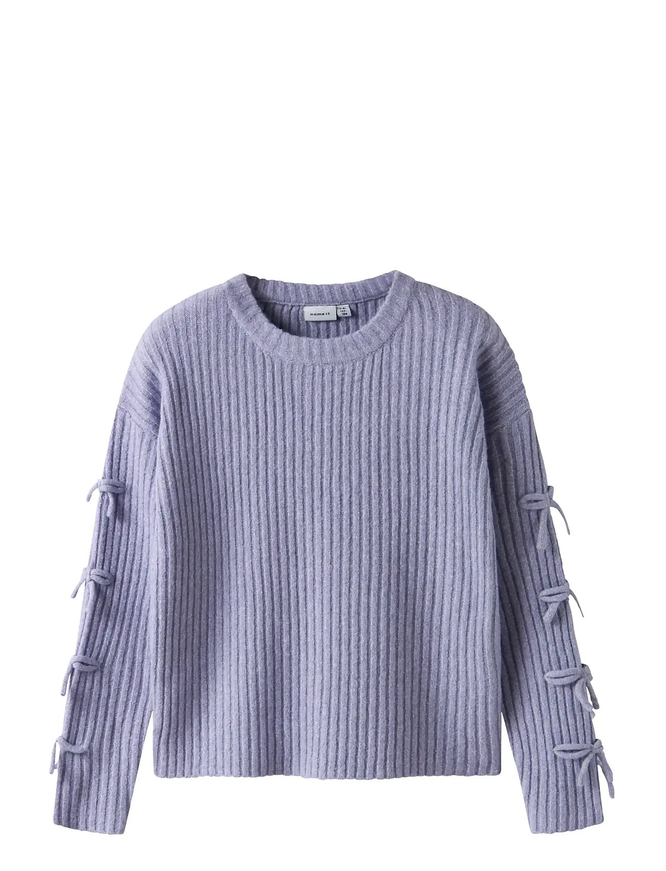 NAME IT Nkftarin Ls Knit Lila - 122-128 - Kinder