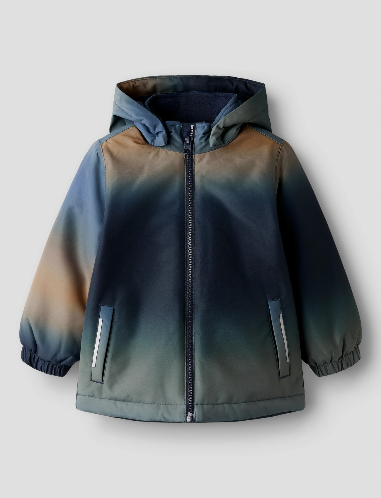 name it Nmmpsnow10 Jacket Aop Fo, 104, Blue, Jakker Og Frakker > Puffer Og Vatterede, Børn