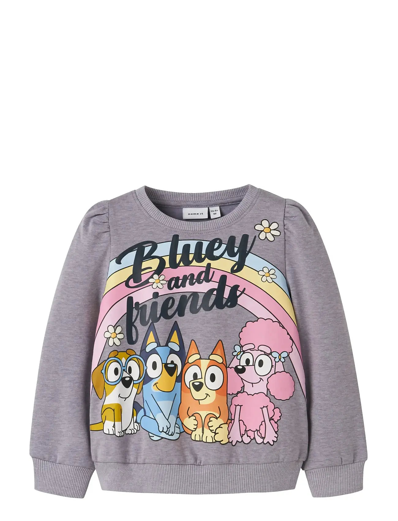 NAME IT Nmfjenney Bluey Sweat Bru Sky Grau - 92 - Kinder