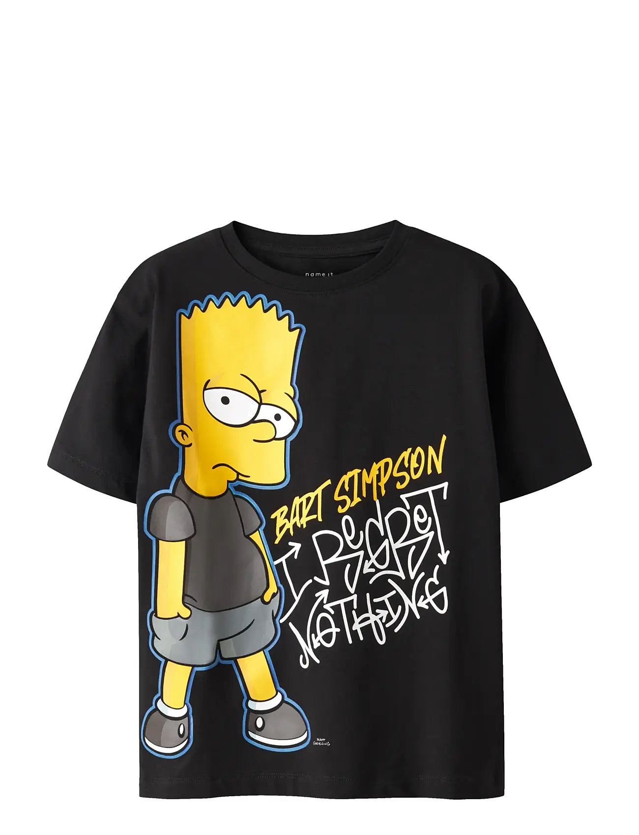 NAME IT Nkmjuda Simpsons Nreg Ss Oberteil Box Bfu Schwarz - 116 - Kinder