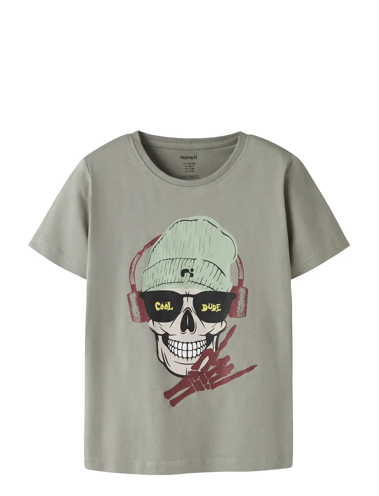 NAME IT Nkmted Ss Oberteil Khaki - 122-128 - Kinder