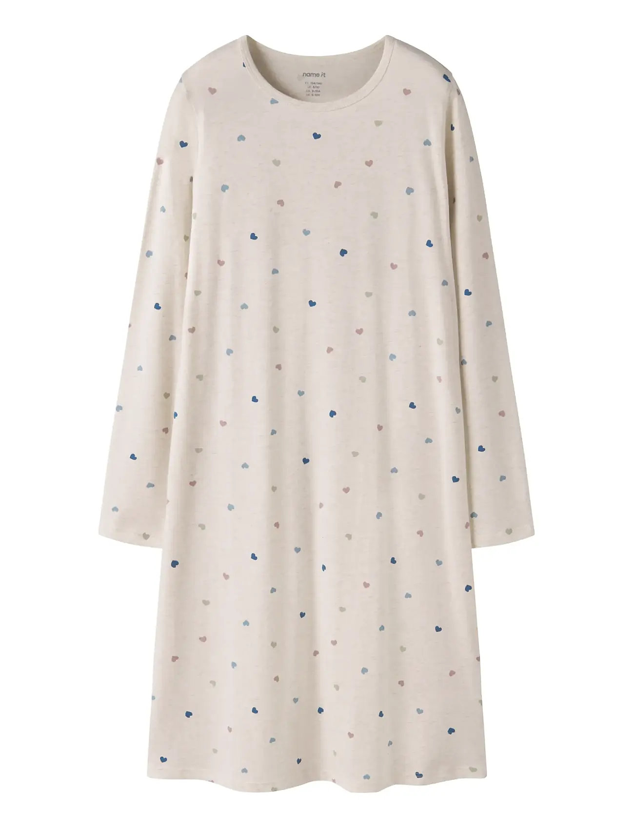 NAME IT Nkfnightgown Hearts Noos Cream - 122-128 - Kinder