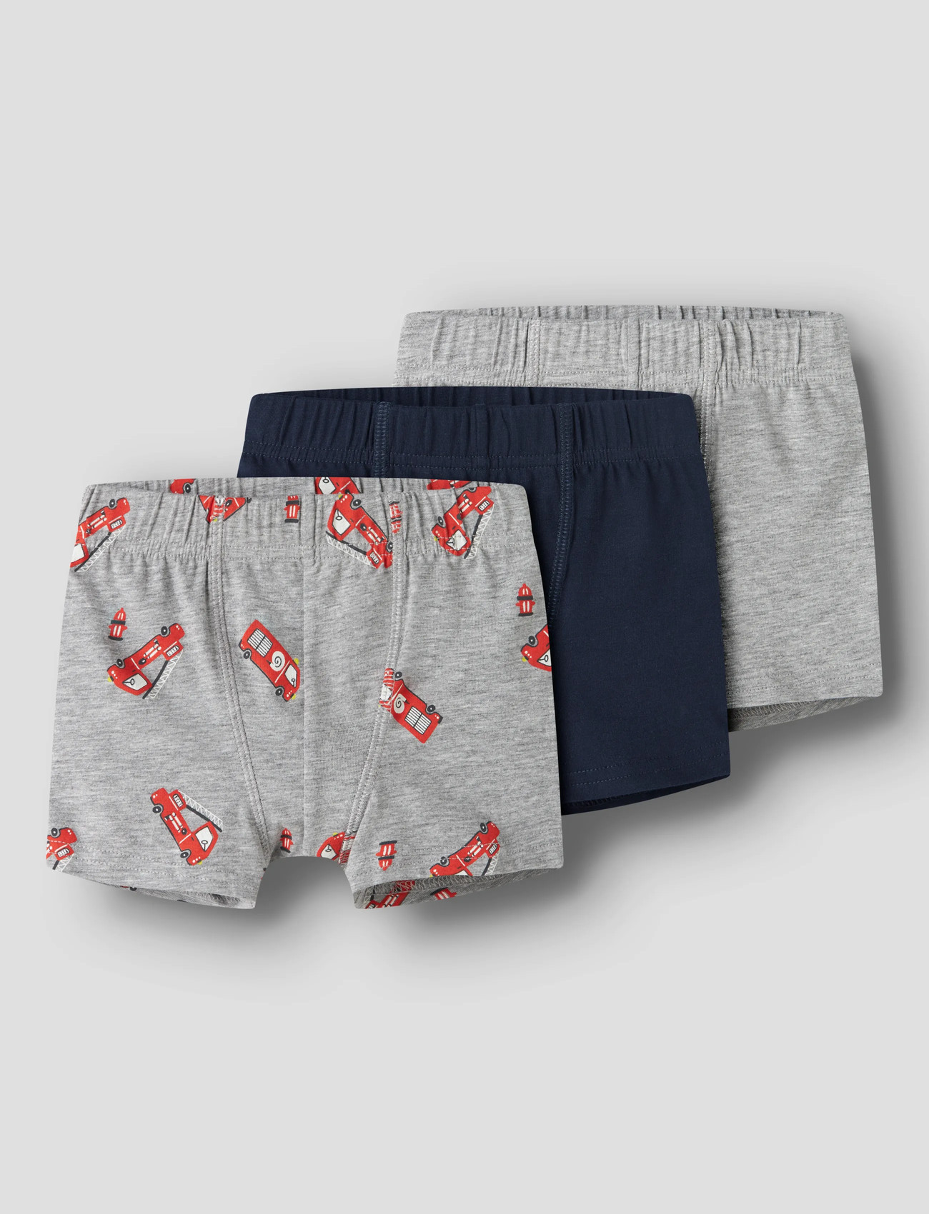 name it Nmmtights 3P Grey Firetruck Noos, 86, Grey, Undertøj > Underbukser, Børn