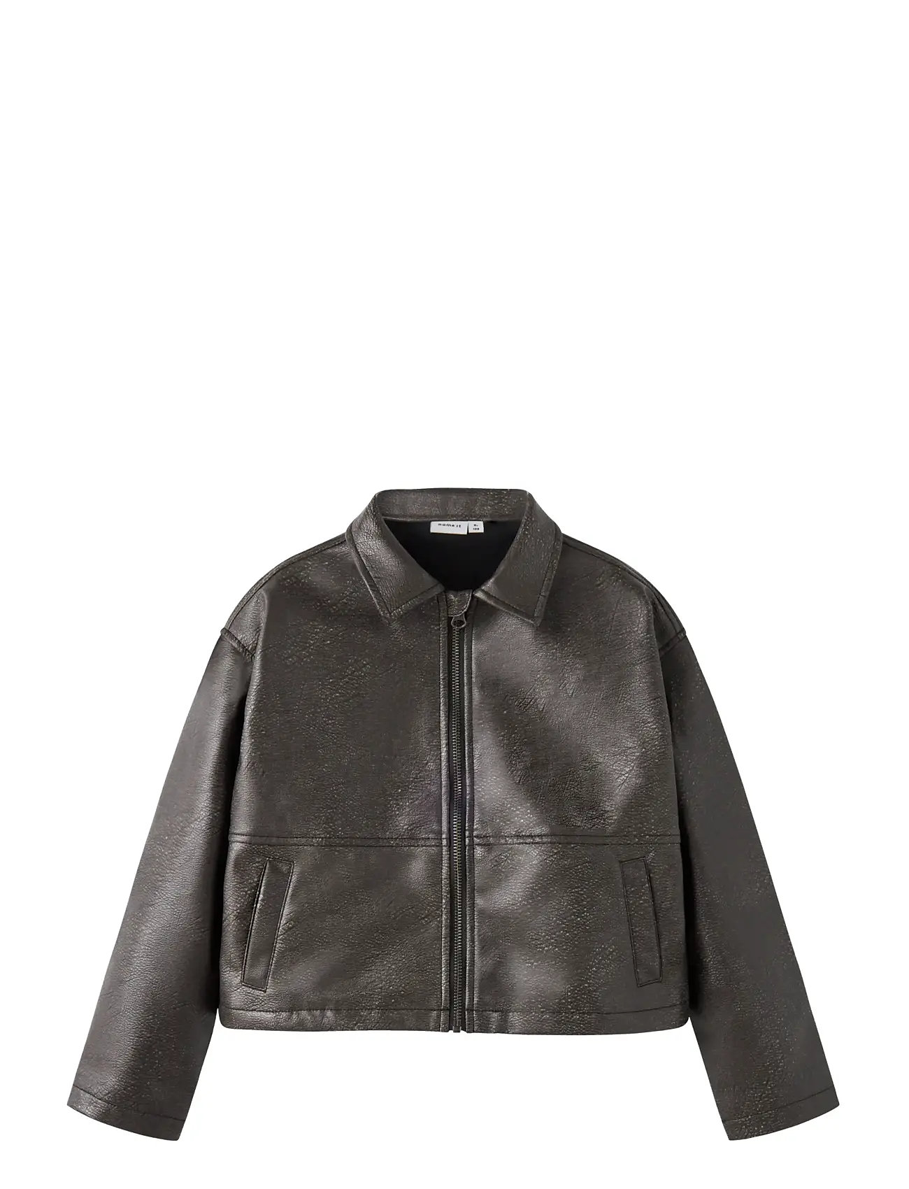 NAME IT Nkfboll Pu Sjacket Braun - 122-128 - Kinder
