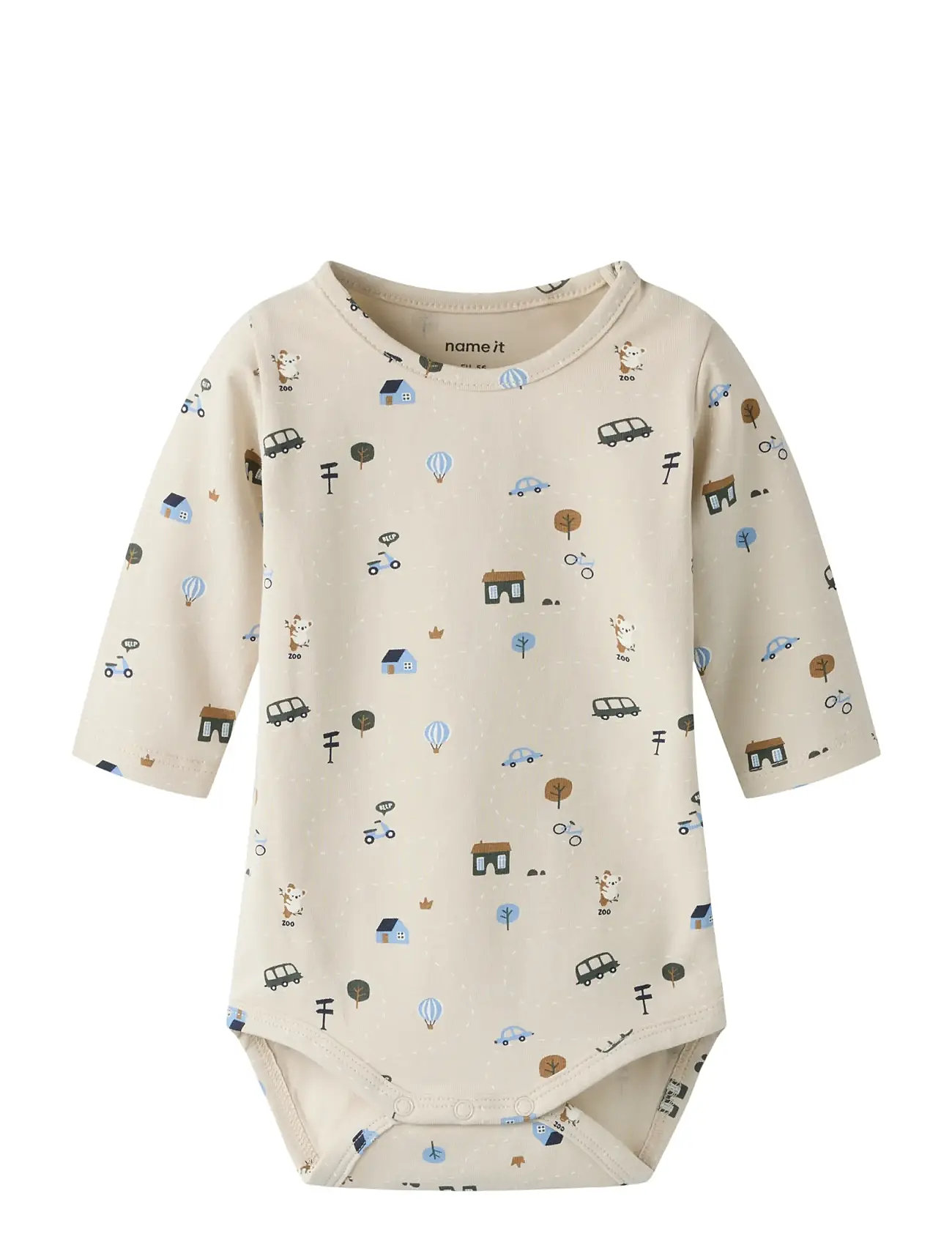 NAME IT Nbmbocar Ls Body Beige - 68 - Kinder