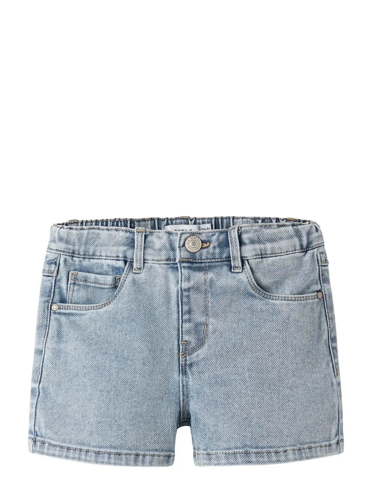 NAME IT Nmfrose Mom Dnm Shorts 1140-Gy Blau - 80 - Kinder