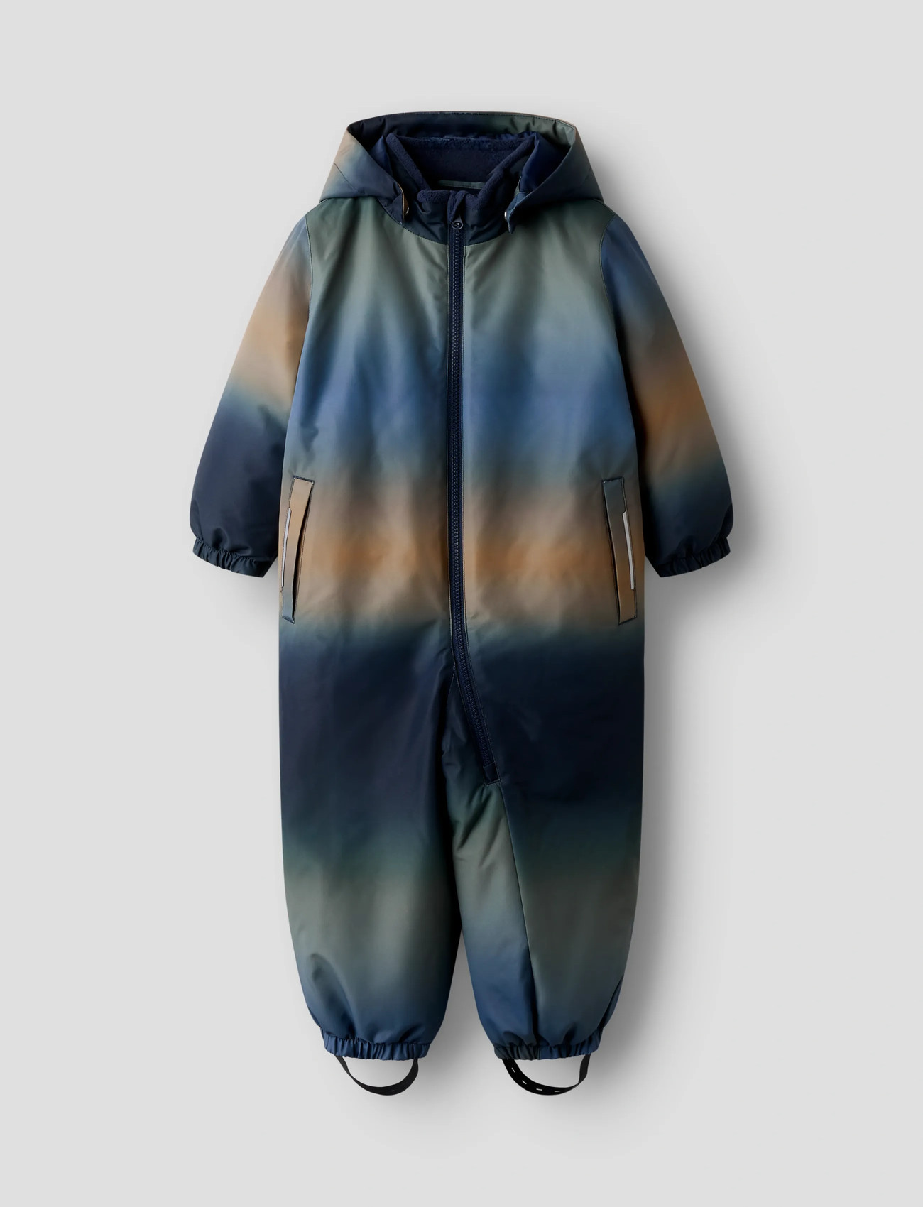 name it Nmmpsnow10 Suit Aop Flow Fo, 98, Blue, Overalls > Softshell-Overalls, Børn