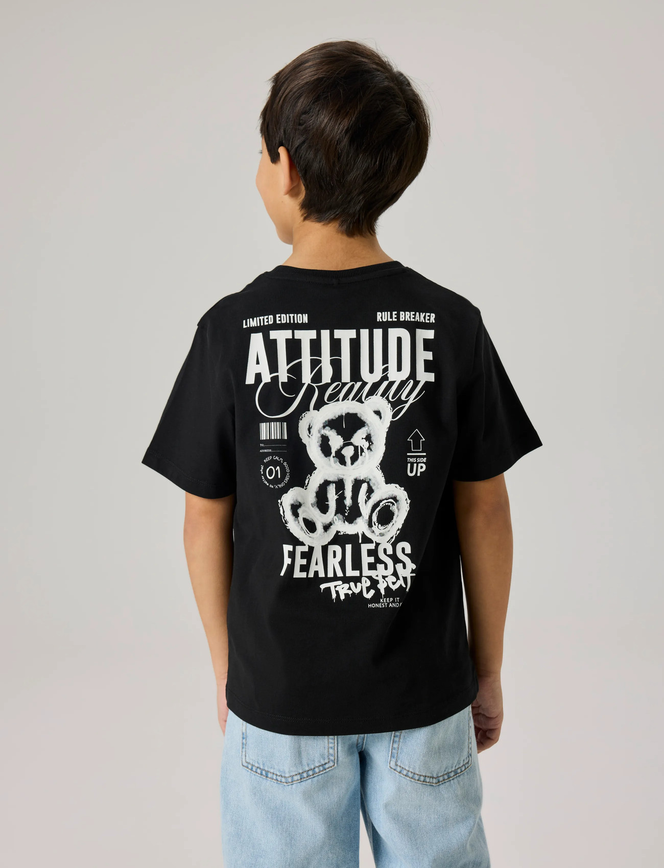 name it Nkmdipo Ss Nreg Top Box, 146-152, Black, T-Shirts > Kortærmede, Børn
