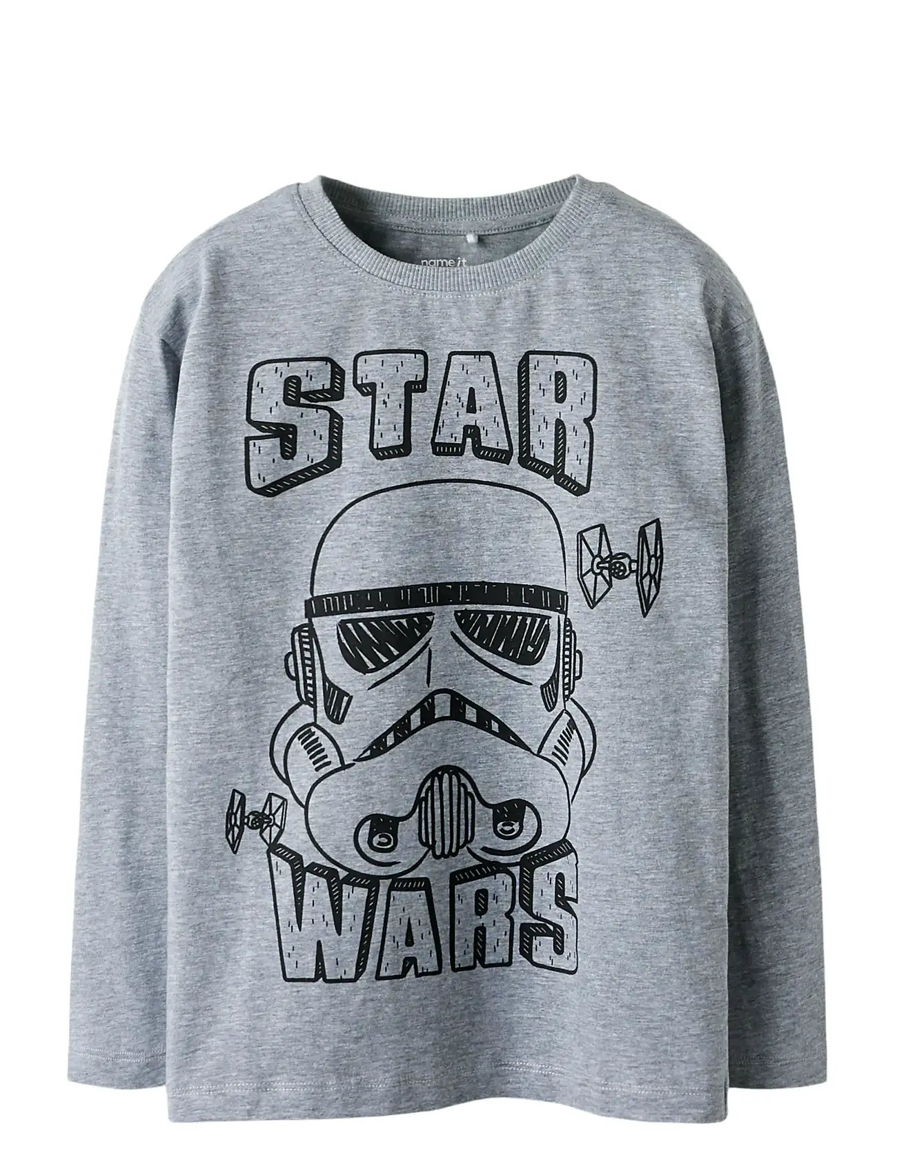NAME IT Nkmvolt Starwars Ls Oberteil Bfu Grau - 134-140 - Kinder