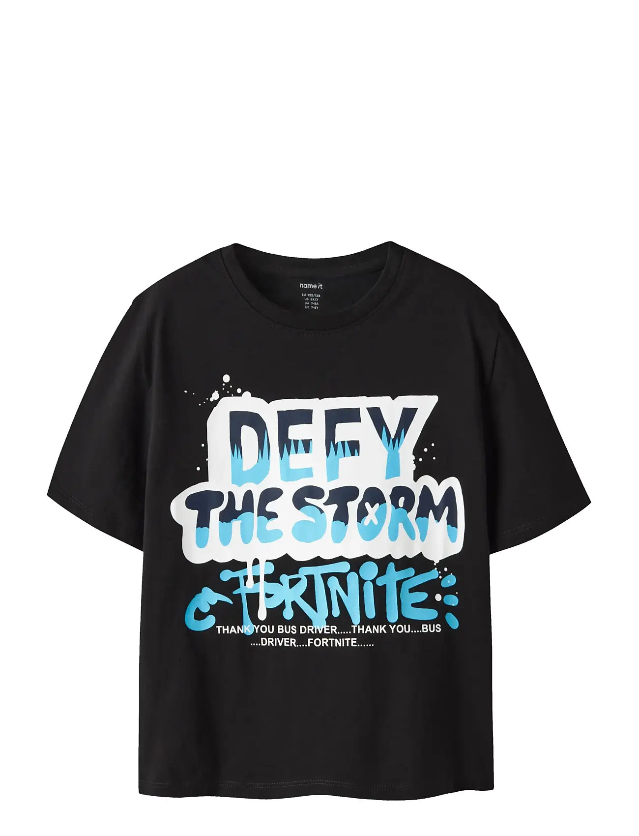 NAME IT Nkmmod Fortnite Ss Nreg Oberteil Box Noos Bfu Schwarz - 116 - Kinder