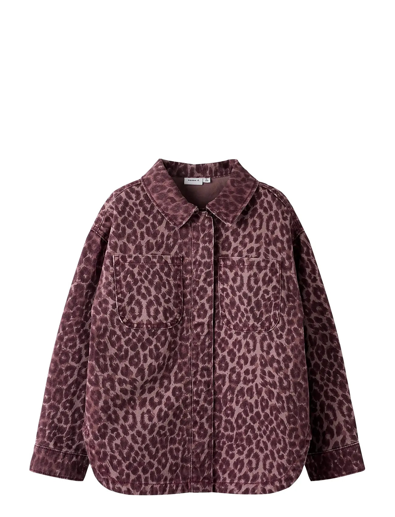 NAME IT Nkfleo Twill Shacket 4002-Td Burgundy - 146 - Kinder