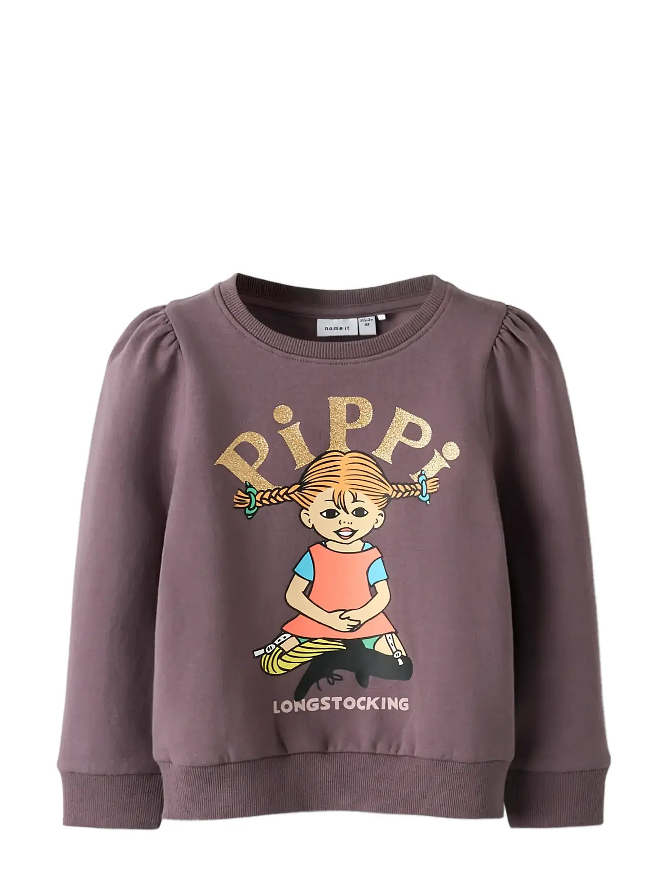 NAME IT Nmfsovej Pippi Sweat Bru Sky Lila - 104 - Kinder
