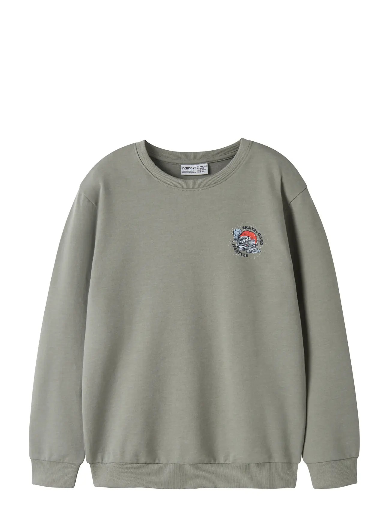 NAME IT Nkmvalexander Ls Nreg Sweat Unb Khaki - 122-128 - Kinder