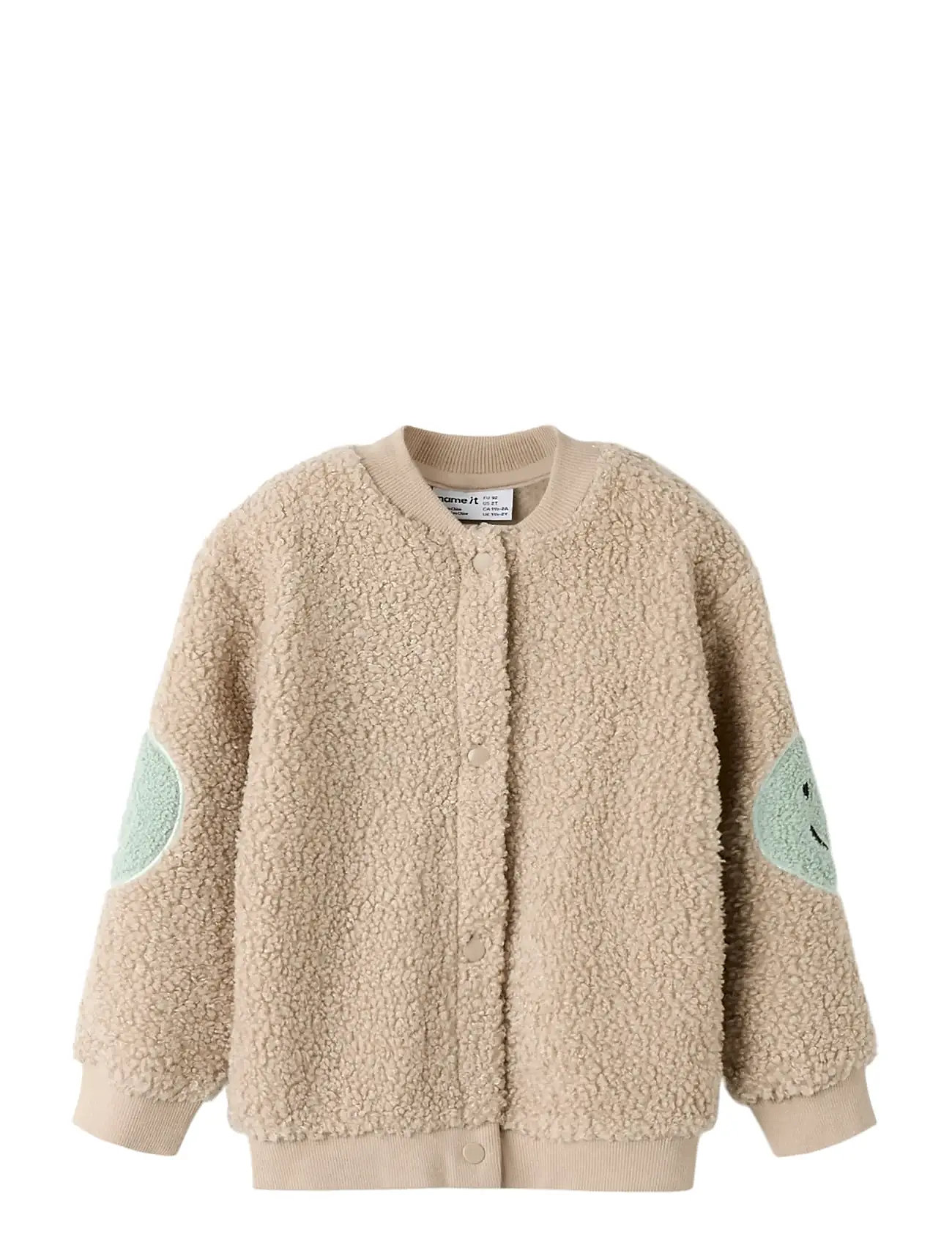 NAME IT Nmnsand Nreg Teddy Card Beige - 122-128 - Kinder