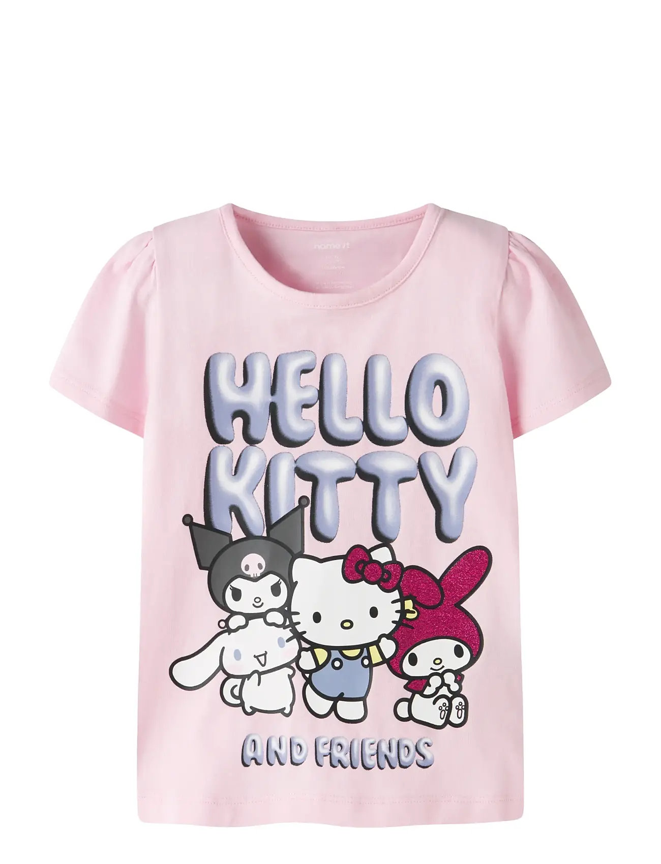 NAME IT Nmffira Hellok Ss Oberteil Noos Sky Pink - 110 - Kinder