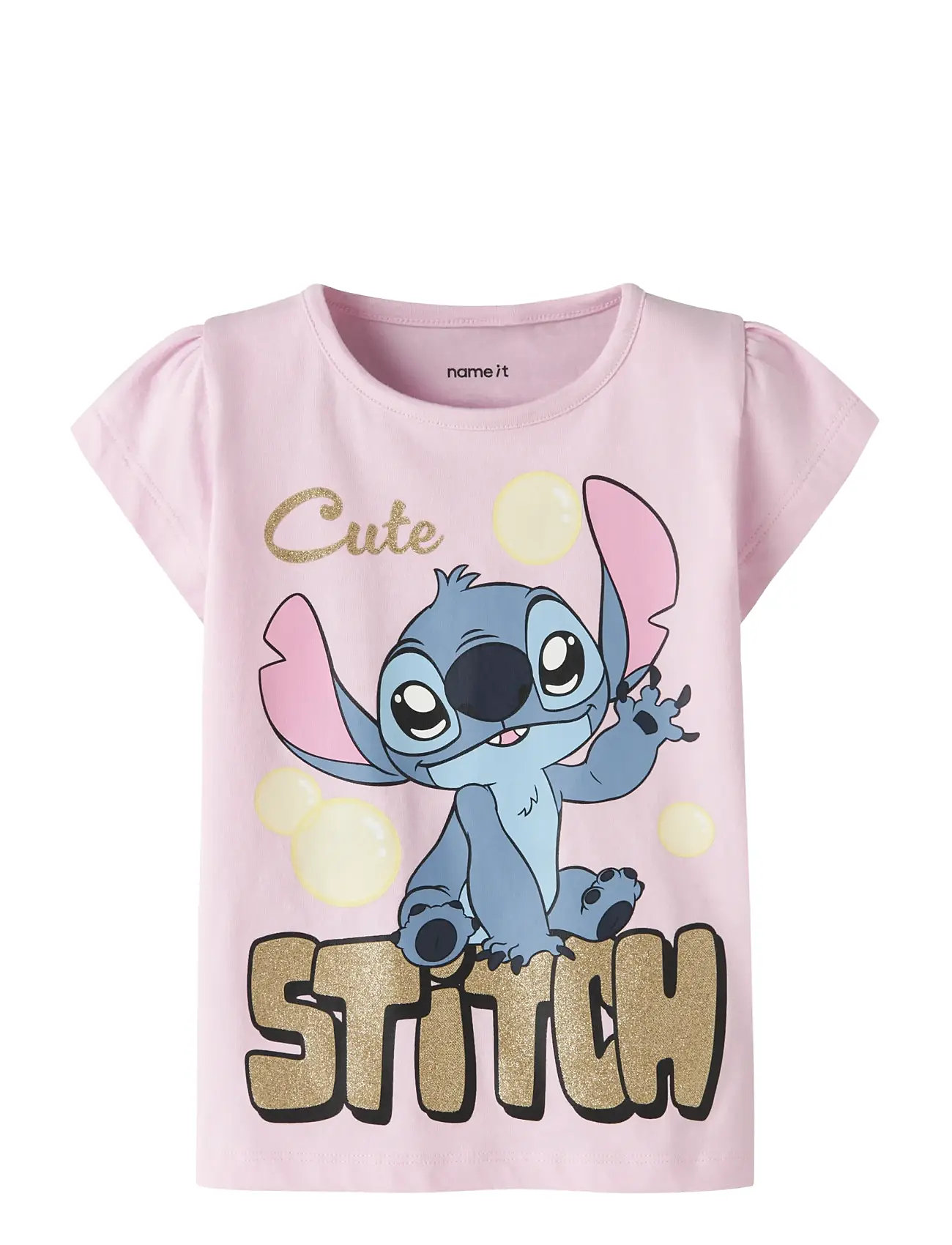 NAME IT Nmffuba Stitch Ss Oberteil Box Noos Wdi Pink - 86 - Kinder