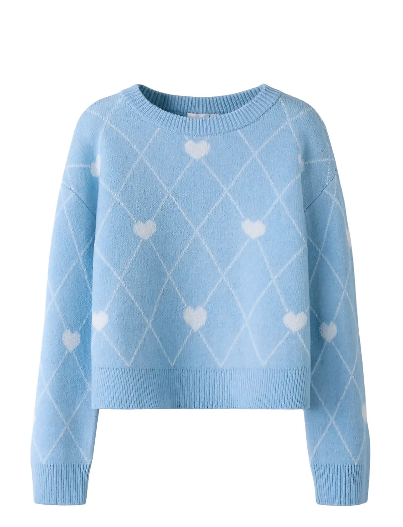 NAME IT Nkfsinia Ls Knit Blau - 122-128 - Kinder