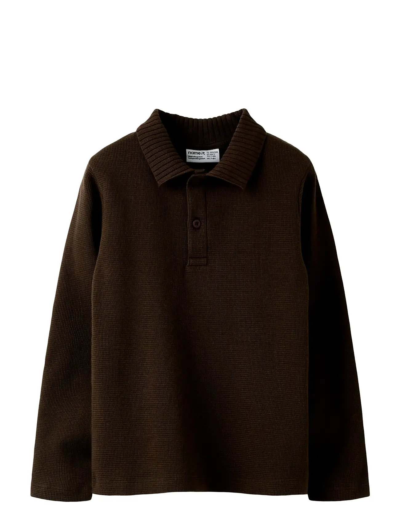 NAME IT Nkmbertram Ls Polo Braun - 122-128 - Kinder