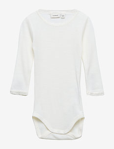 NBFWANG WOOL NEEDLE LS BODY NOOS XIX - SNOW WHITE