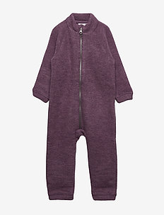 NMFWMINO WOOL BRUSHED SUIT XIX - BLACK PLUM