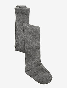 NMMWAK WOOL PANTYHOSE SOLID XIX - DARK GREY MELANGE