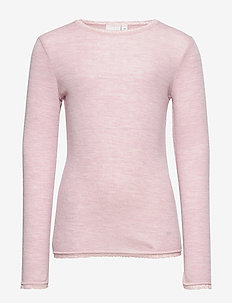 NKFWANG WOOL NEEDLE LS TOP NOOS XIX - BURNISHED LILAC