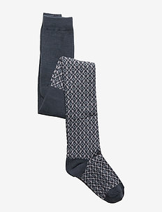 NKFWAKIM WOOL/COT PANTYHOSE XIX - OMBRE BLUE