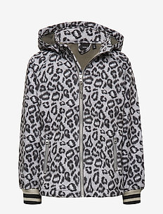 NKFALFA JACKET GREY LEO W RIB 1FO - GUNMETAL