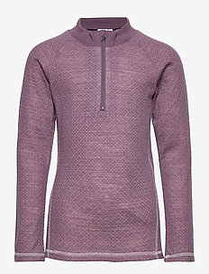 NKFWILL WOOL/POLY JAQ LS TURTLE XIX - BLACK PLUM