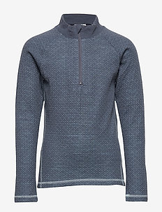 NKMWILL WOOL/POLY JAQ LS TURTLE XIX - OMBRE BLUE