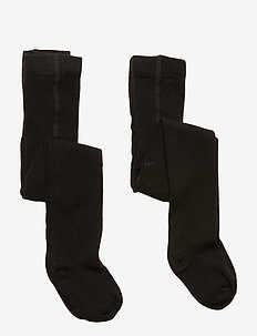 NMNPANTYHOSE 2P BLACK NOOS - BLACK