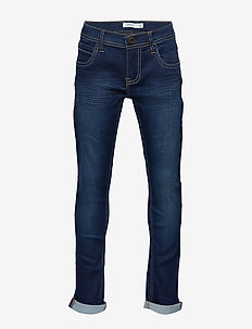 NKMROSS DNMTHAYER 3237 SWE PANT NOOS - DARK BLUE DENIM