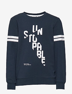 NKMKEREM LS SWEAT BOX UNB - DARK SAPPHIRE