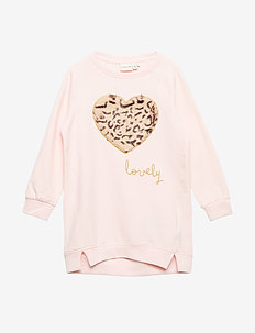 NMFLUERO LS SWE DRESS BOX  BRU - BARELY PINK