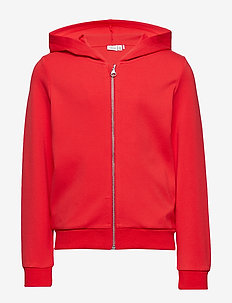 NKFLORNELIA LS CARD WH NOOS - POPPY RED