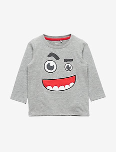 NMMKIRK LS TOP BOX - GREY MELANGE