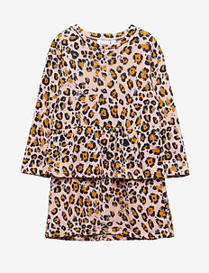 NMFLULEO LS KNIT DRESS - BARELY PINK