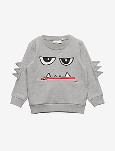 NMMKIRKON SWEAT UNB BOX - GREY MELANGE