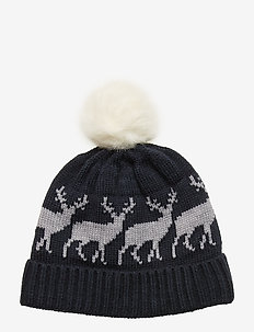 NMMMATTEO KNIT  HAT - DARK SAPPHIRE