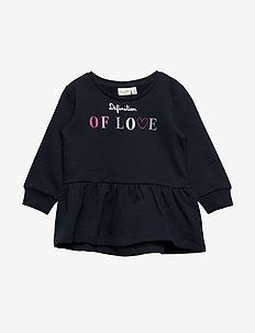 NMFVILNA LS SWE TUNIC BRU O - DARK SAPPHIRE