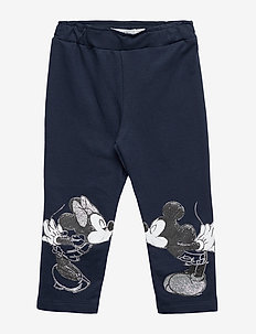 NMFMINNIE POPPY SWE PANTS BRU WDI - DARK SAPPHIRE