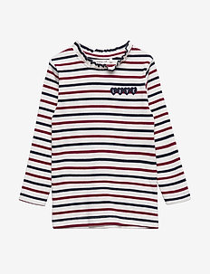 NMFOSTRIPE LS SLIM TOP BOX - SNOW WHITE