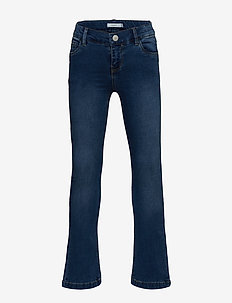 NKFPOLLY DNMINDIGO 3235 BOOTCUT PANT NOO - DARK BLUE DENIM