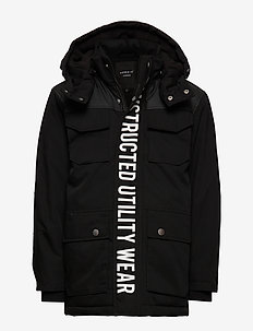 NKMMAUGUST PARKA JACKET - BLACK