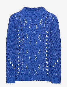 NKFNUISE LS KNIT - DAZZLING BLUE