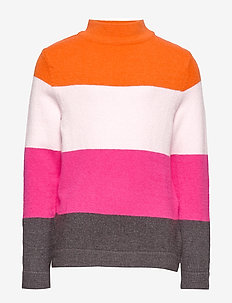 NKFVULIA LS KNIT TURTLE NECK - MANDARIN ORANGE